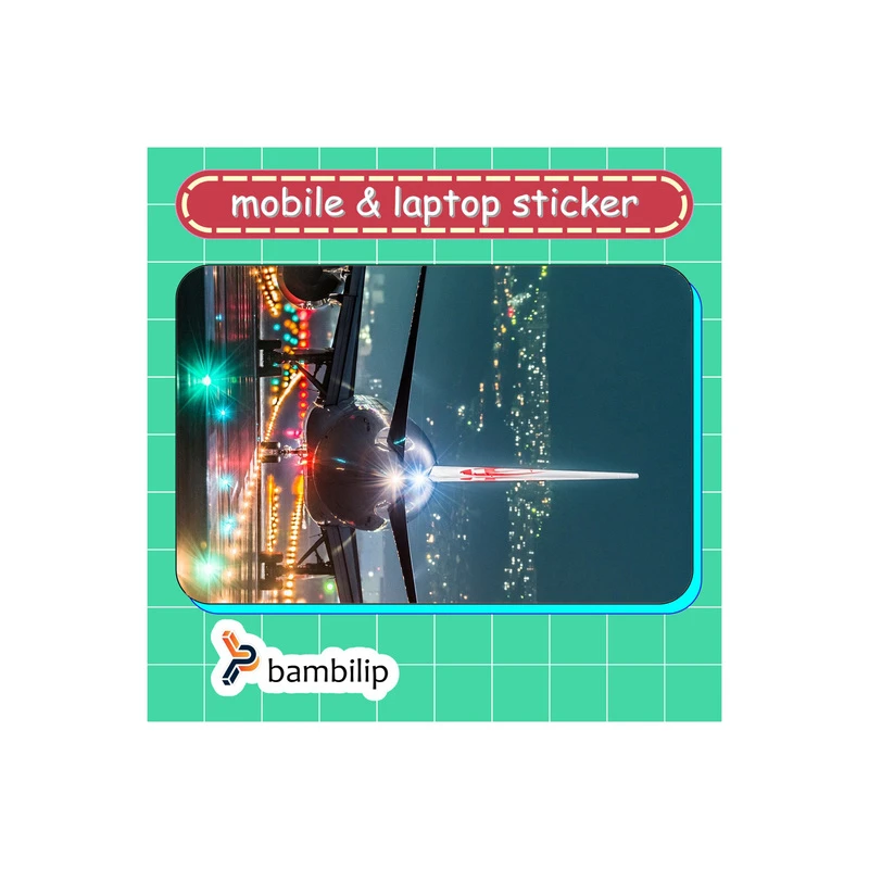 استیکر بامبیلیپ مدل کارت عابر طرح هواپیما کد 7927930