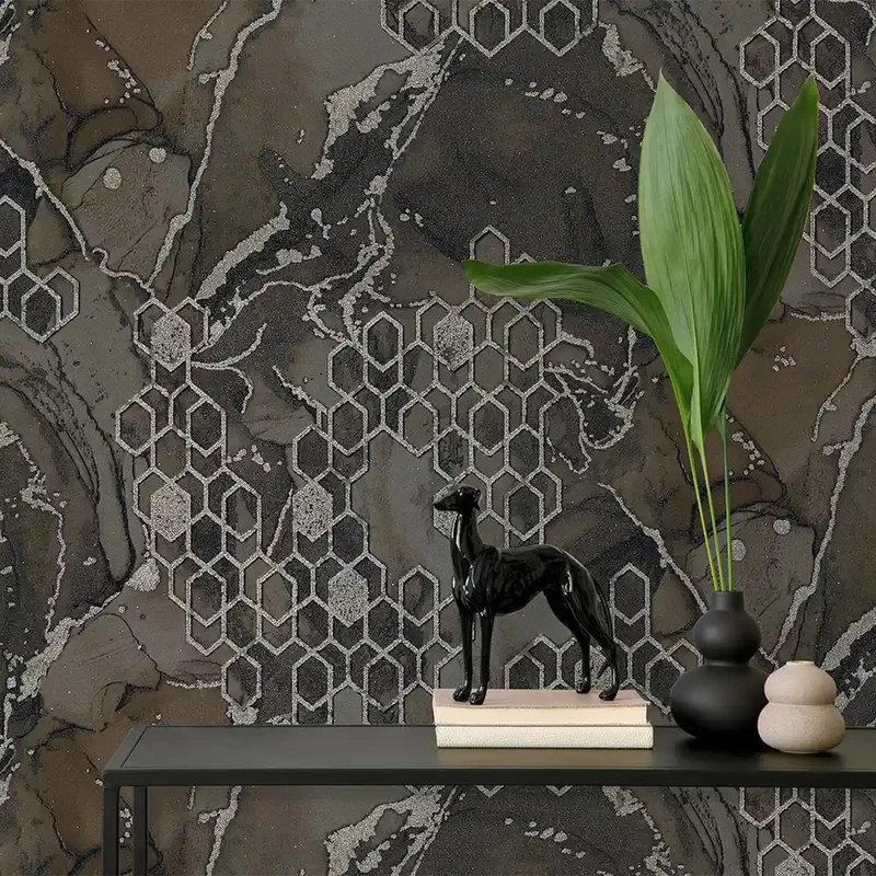 کاغذ دیواری مدل هندسی