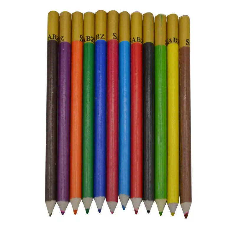 مداد رنگی 12 رنگ مداد سبز کد 22