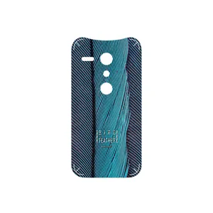 MAHOOT Turquoise feathers Cover Sticker for Motorola Moto G