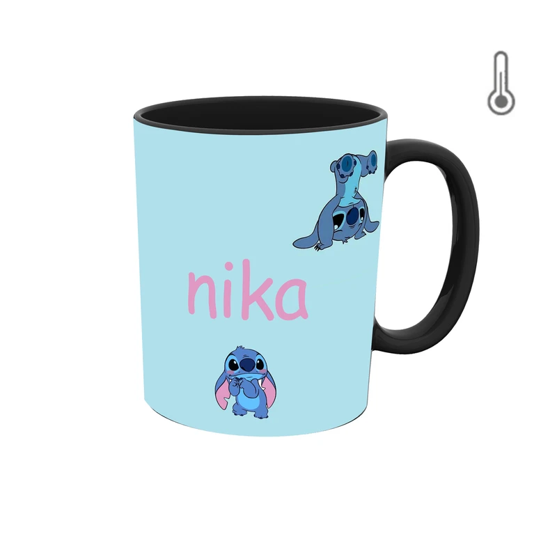 ماگ حرارتی طرح اسم نیکا مدل استیچ