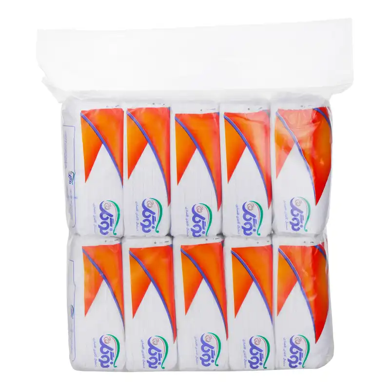 دستمال کاغذی 150 برگ نوگل مدل اقتصادی بسته 10 عددی