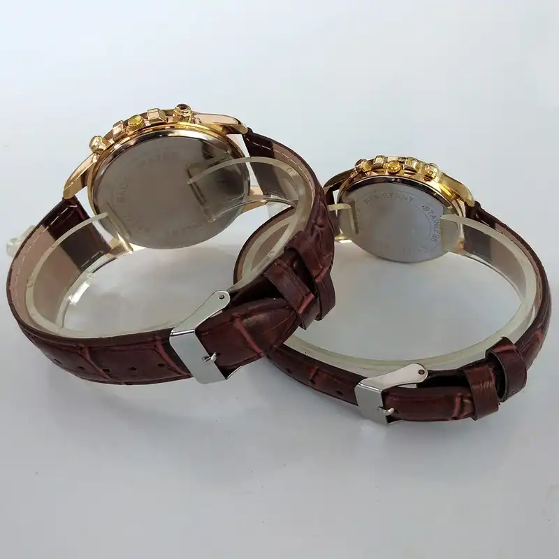 ست ساعت مچی عقربه ای زنانه و مردانه کد 544