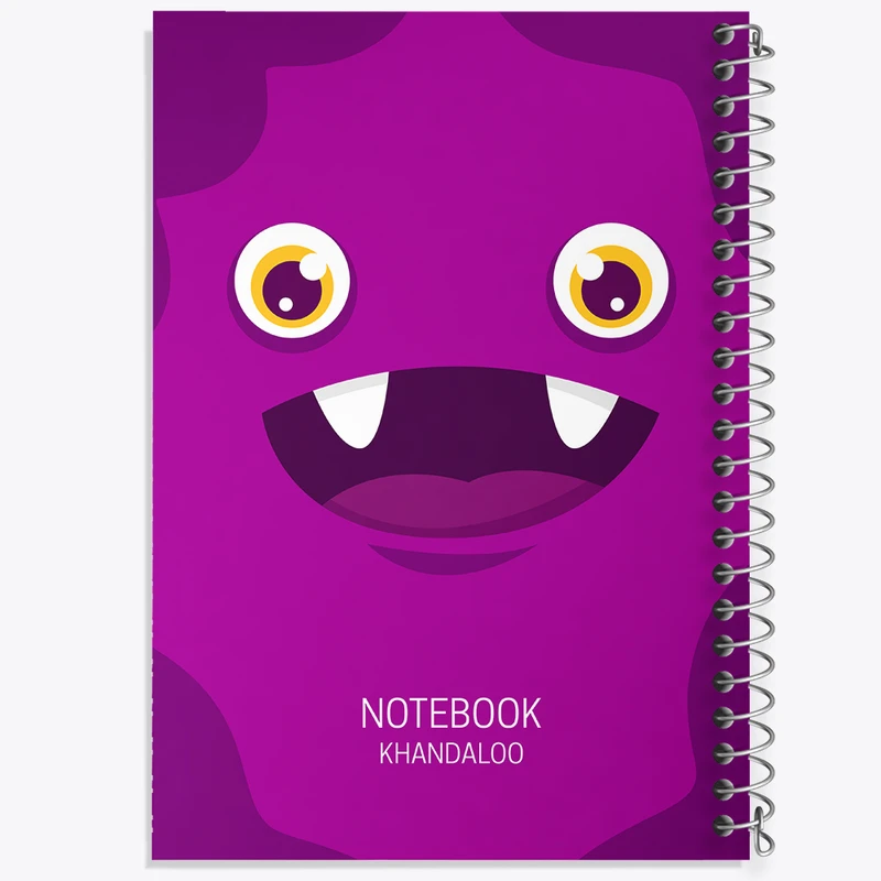 دفتر مشق 100 برگ خندالو طرح هیولای بامزه کد N629