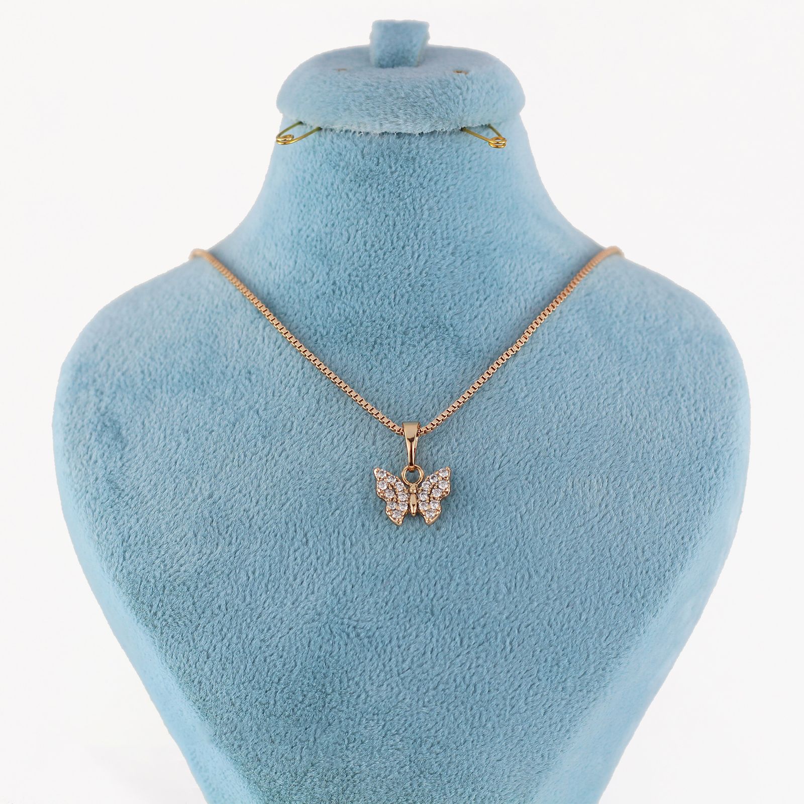 گردنبند زنانه ژوپینگ مدل پروانه کد N550E -  - 1