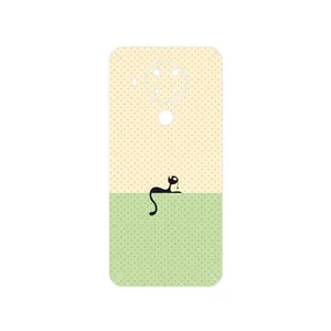 MAHOOT Minimal Internet Cat Icon Cover Sticker for Nokia 5.4