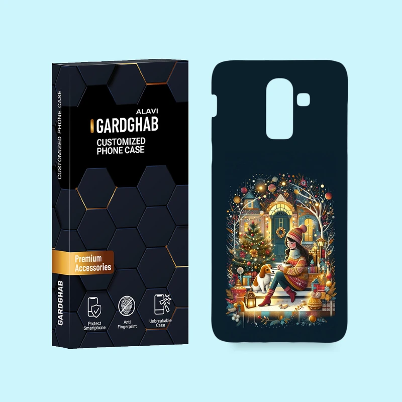 کاور گارد قاب علوی مدل هنری مناسب برای گوشی موبایل سامسونگ Galaxy J8 2018