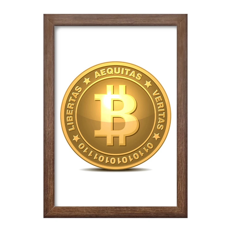 تابلو خندالو طرح ارز دیجیتال بیت کوین  کد 10865