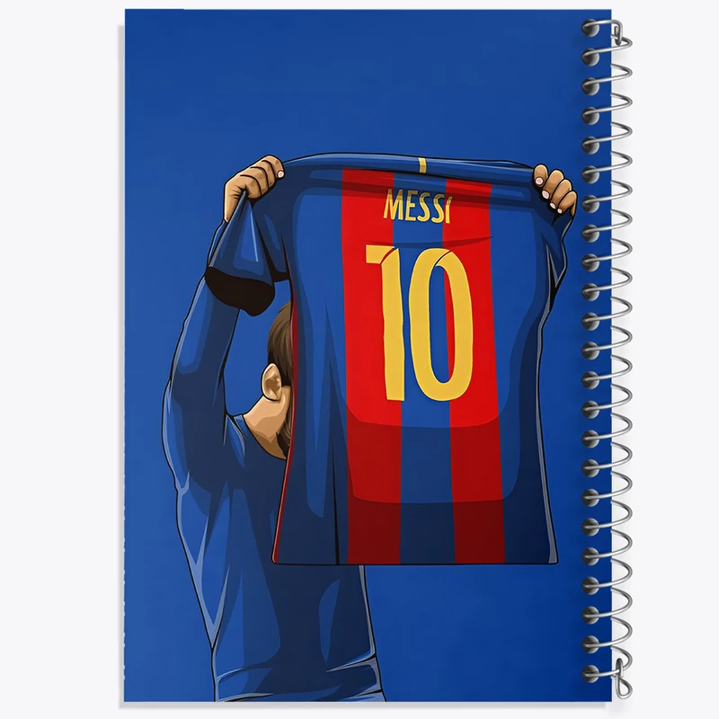 دفتر شطرنجی 50 برگ خندالو طرح لیونل مسی کد F5188