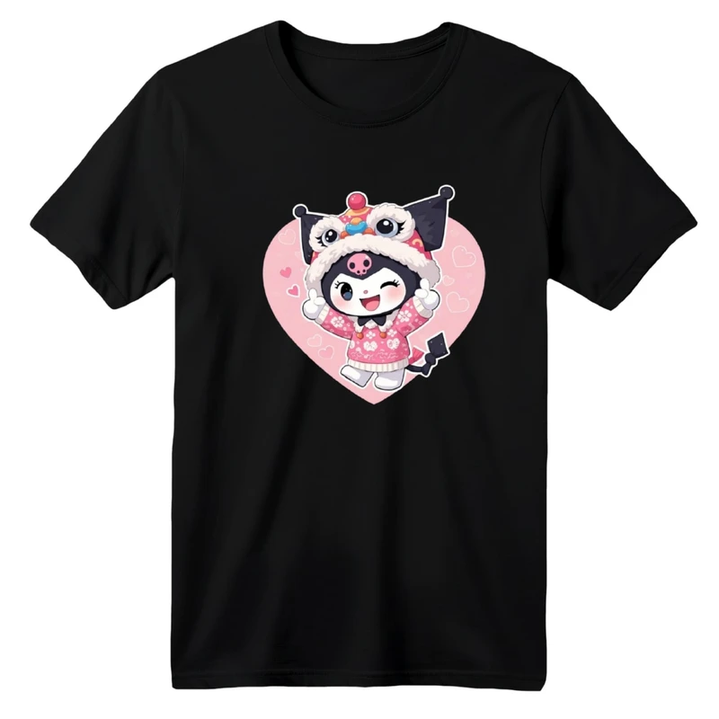 تی شرت آستین کوتاه بچگانه مدل کرومی و قلب