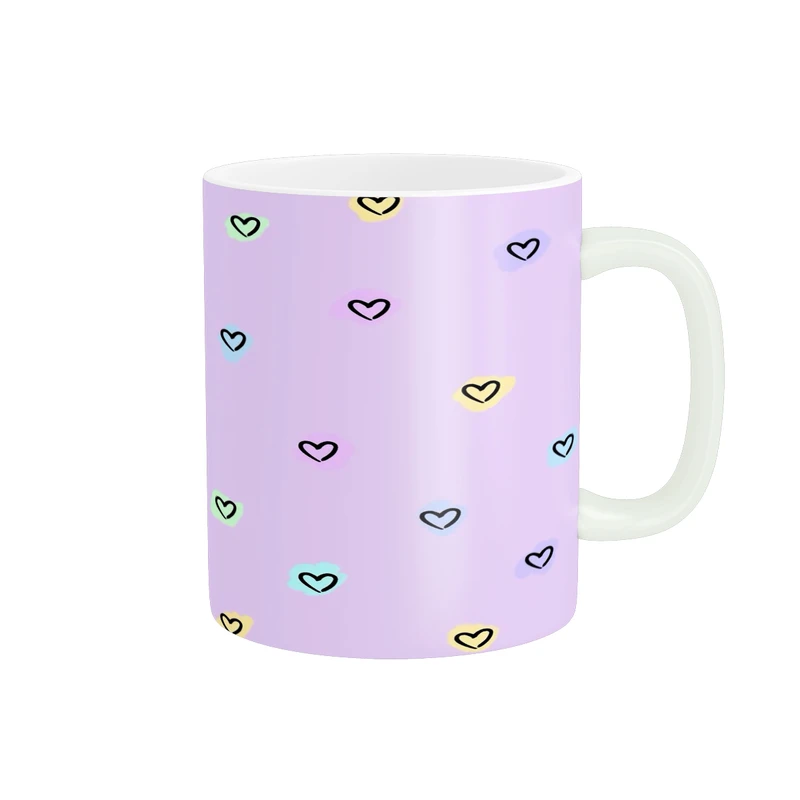 ماگ پادآفرین مدل فانتزی طرح قلب کد p9980