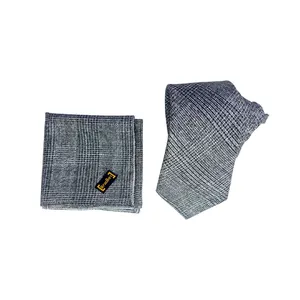 ست کراوات و دستمال جیب مردانه براکت مدل SP207