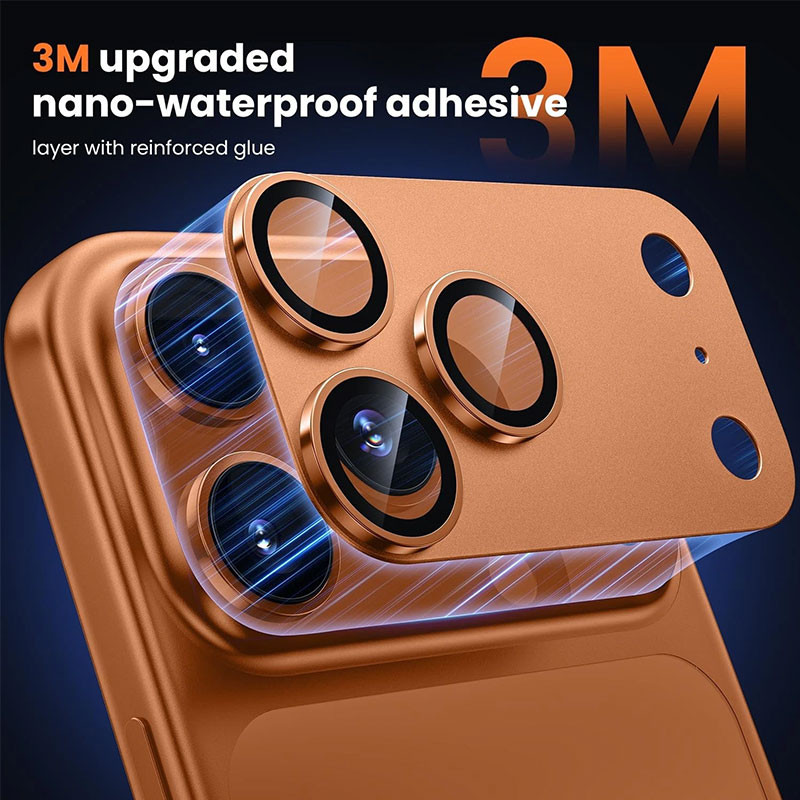محافظ لنز دوربین فلزی مسیر مدل Total Shielld مناسب برای گوشی موبایل اپل iPhone 17 Pro Max