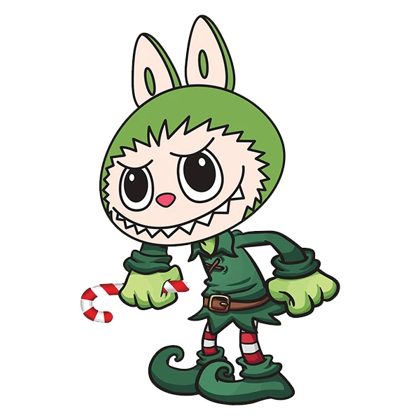 استیکر پارچه و لباس پاد آفرین طرح لبوبو کد 37