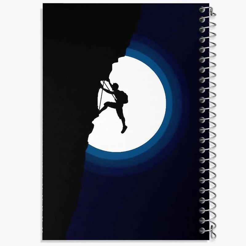 دفتر شطرنجی 50 برگ خندالو طرح کوهنوردی کد 28789