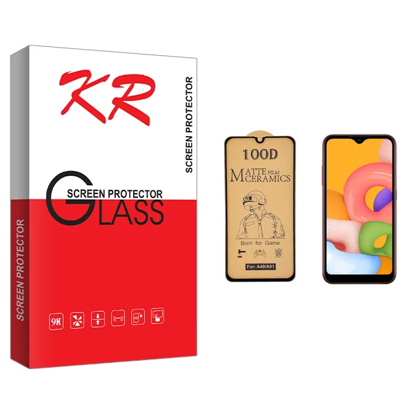 محافظ صفحه نمایش سرامیکی کی آر مدل +HD مناسب برای گوشی موبایل سامسونگ Galaxy A01