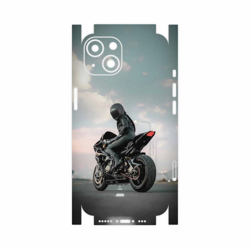 برچسب پوششی ماهوت مدل Motorcycling-FullSkin مناسب برای گوشی موبایل اپل iPhone 13