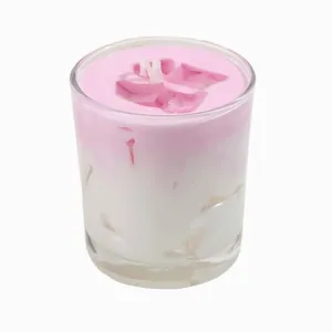 شمع لیوانی مدل آیس توت فرنگی مدل 003