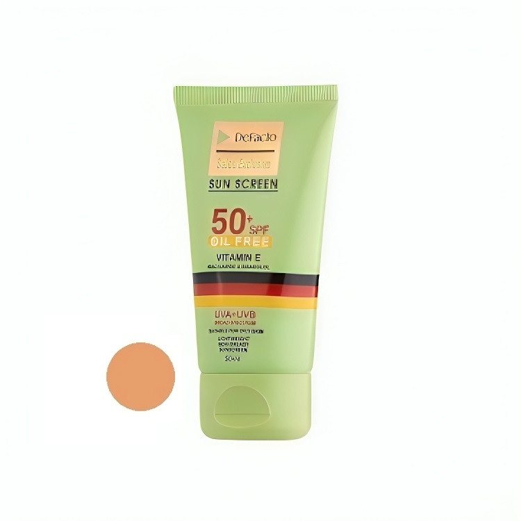 کرم ضد آفتاب رنگی دیفکتو SPF 50 مدل 03 مناسب برای پوست های چرب حجم 50 میلی لیتر