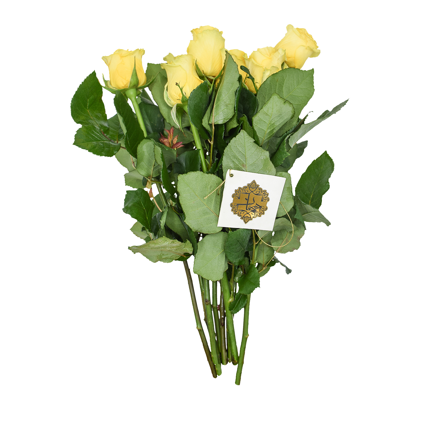 دسته گل رز هلندی زرد هیمان کد Ro09