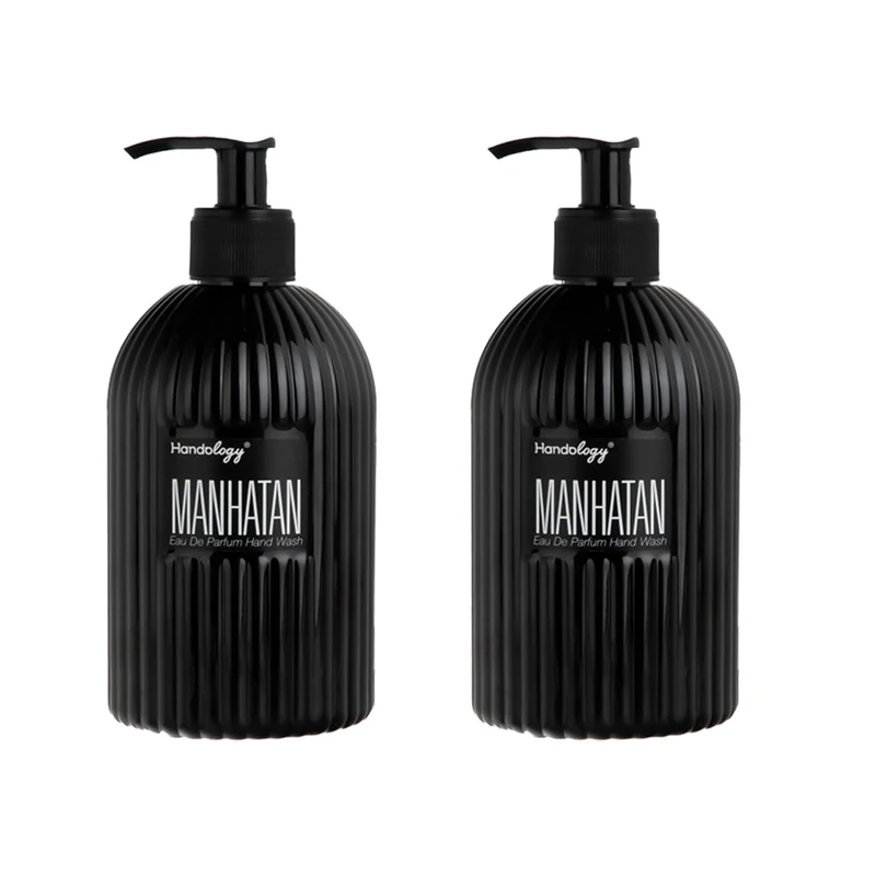 مایع دستشویی هندولوژی مدل Manhatan کد Sh8766 حجم 470 میلی لیتر مجموعه 2 عددی