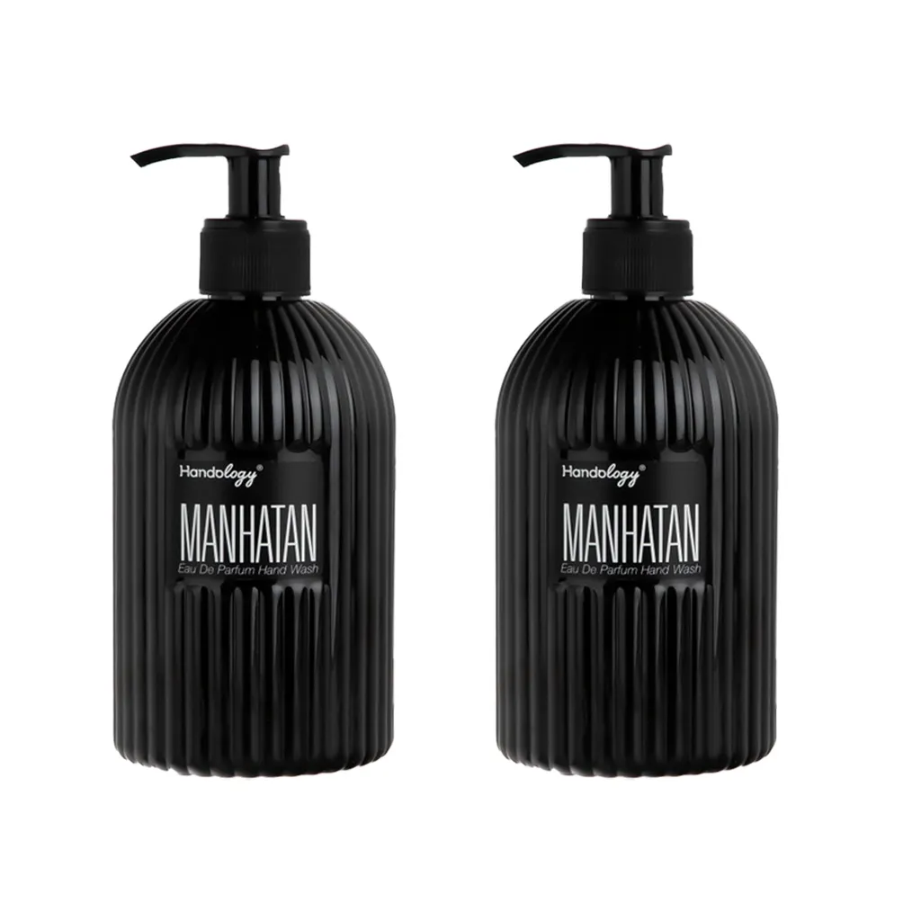 مایع دستشویی هندولوژی مدل Manhatan کد Sh8766 حجم 470 میلی لیتر مجموعه 2 عددی