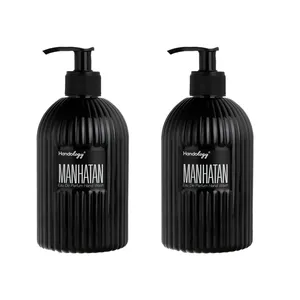 مایع دستشویی هندولوژی مدل Manhatan کد Sh8766 حجم 470 میلی لیتر مجموعه 2 عددی