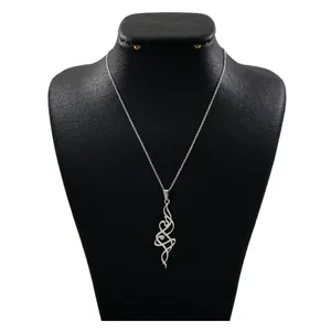 گردنبند نقره زنانه دلی جم طرح سمانه کد D 289