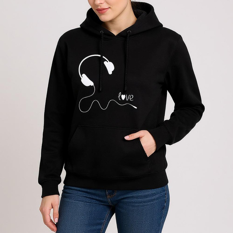 هودی زنانه مدل هدفون F311