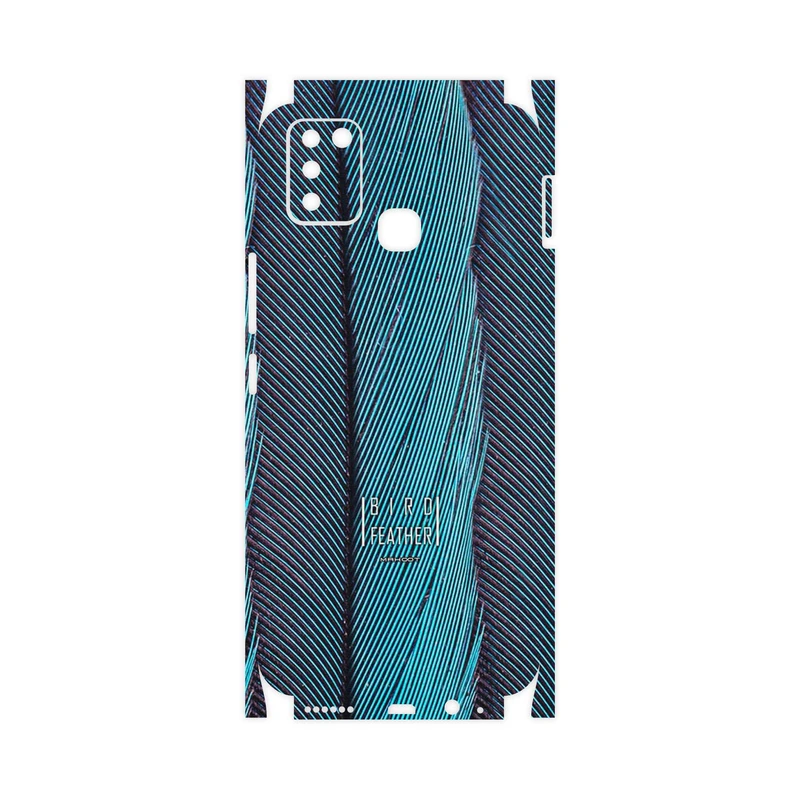 برچسب پوششی ماهوت مدل Turquoise feathers-FullSkin مناسب برای گوشی موبایل اینفینیکس Smart 6 X657B