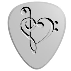 پیک گیتار مدل Heart Shaped بسته دو عددی