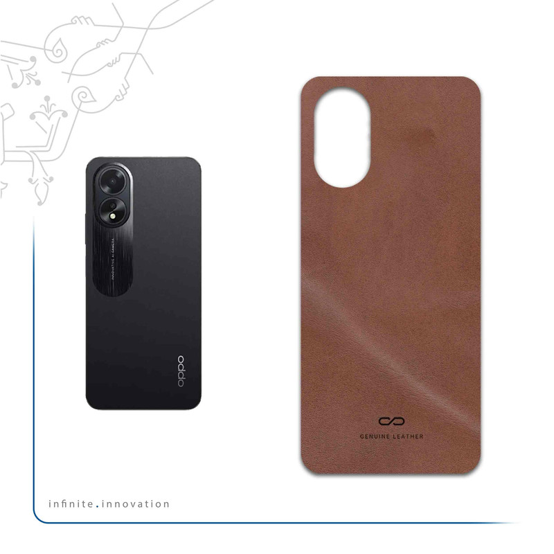 برچسب پوششی ماهوت مدل Matte-Natural-Leather مناسب برای گوشی موبایل اپو A38