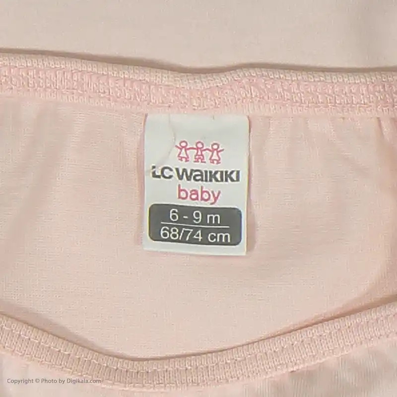 تاپ نوزادی دخترانه ال سی وایکیکی مدل 1S37481Z1-JH4-BABYPINK بسته 2 عددی