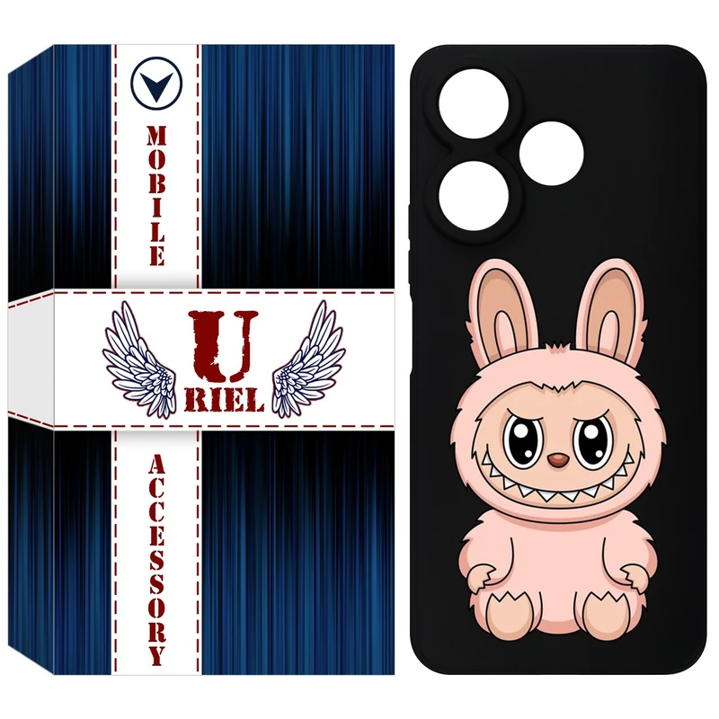 کاور یوریل مدل KSH کد 138 طرح عروسک لبوبو مناسب برای گوشی موبایل شیائومی Redmi 13x / 13 4G / Poco M6 4G