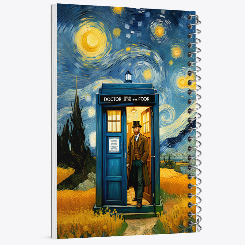 دفتر مشق 100 برگ خندالو طرح ونسان ونگوگ کد N5847