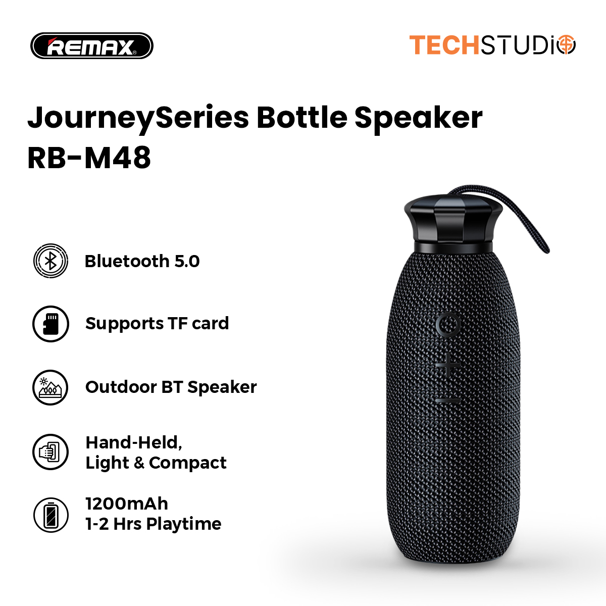 اسپیکر بلوتوثی قابل حمل ریمکس مدل RB-M48