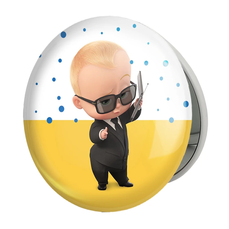 آینه جیبی خندالو طرح بچه رئیس Boss Baby مدل تاشو کد 12521 