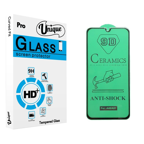 محافظ صفحه نمایش سرامیکی يونيک مدل +Clear مناسب برای گوشی موبایل سامسونگ Galaxy A01
