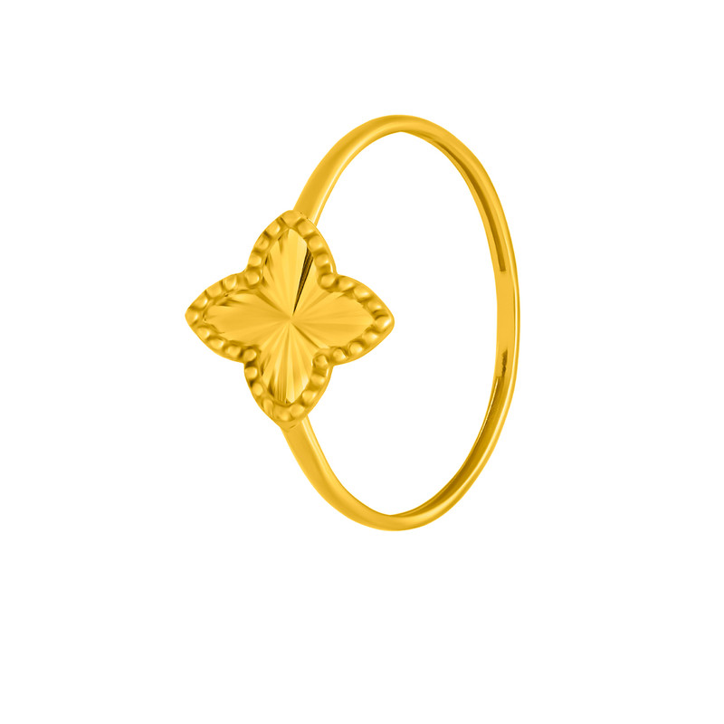 انگشتر طلا 18 عیار زنانه اقلیمه مدل AT2497 سایز 54