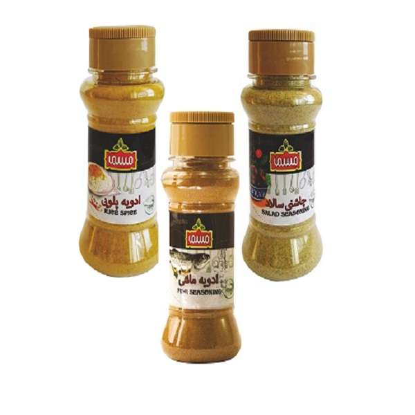 ادویه ماهی و ادویه پلوئی و چاشنی سالاد ممتاز مسما - 265 گرم بسته 3 عددی 