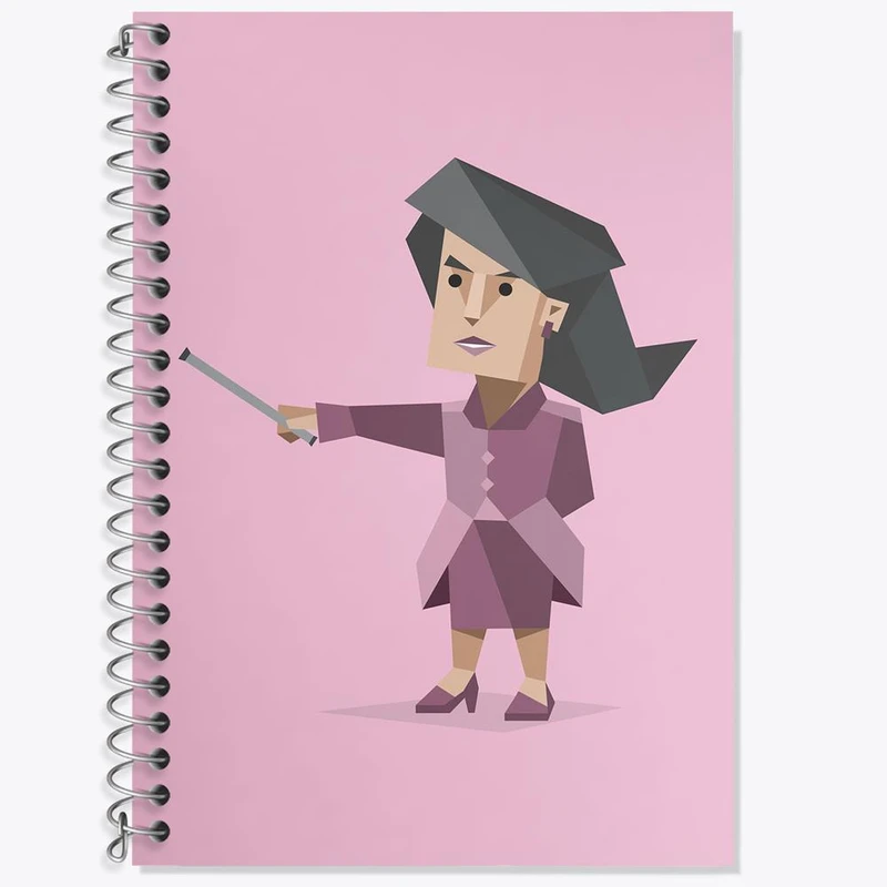 دفتر زبان 50 برگ خندالو مدل دو خط طرح تایپ شخصیتی فرمانده ENTJ کد 7703