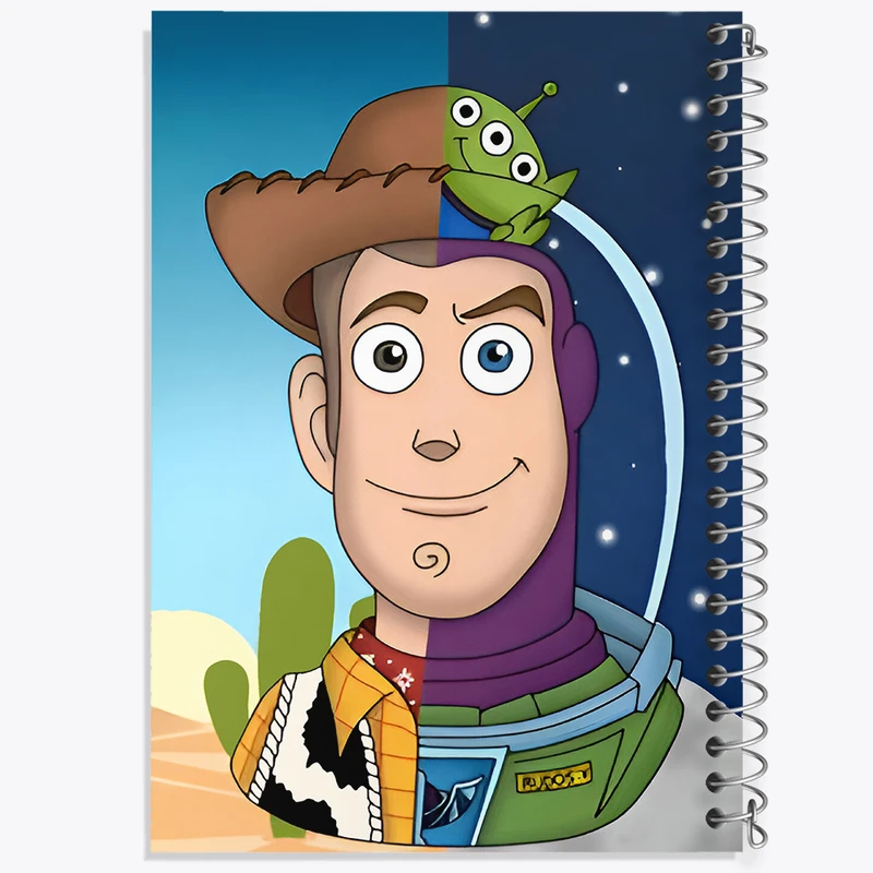 دفتر شطرنجی 50 برگ خندالو طرح داستان اسباب بازی ها (Toy Story) کد F7248
