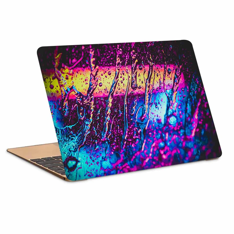 استیکر لپ تاپ طرح multicolored drops surfaceکد N-411مناسب برای لپ تاپ 15.6 اینچ