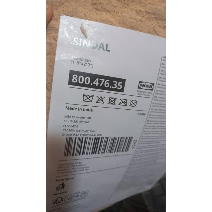 پادری ایکیا مدل SINDAL کد 635 سایز 50×80 سانتی متر