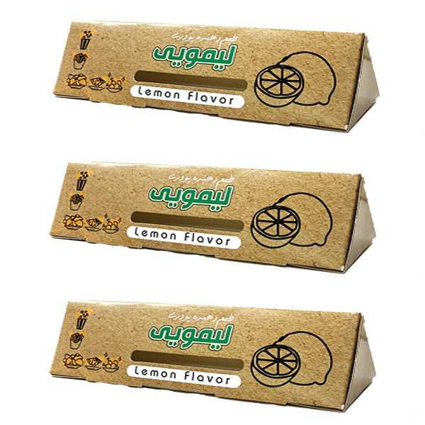 طعم دهنده لیمویی پودری دکتر طعم - 150 گرم بسته 3 عددی