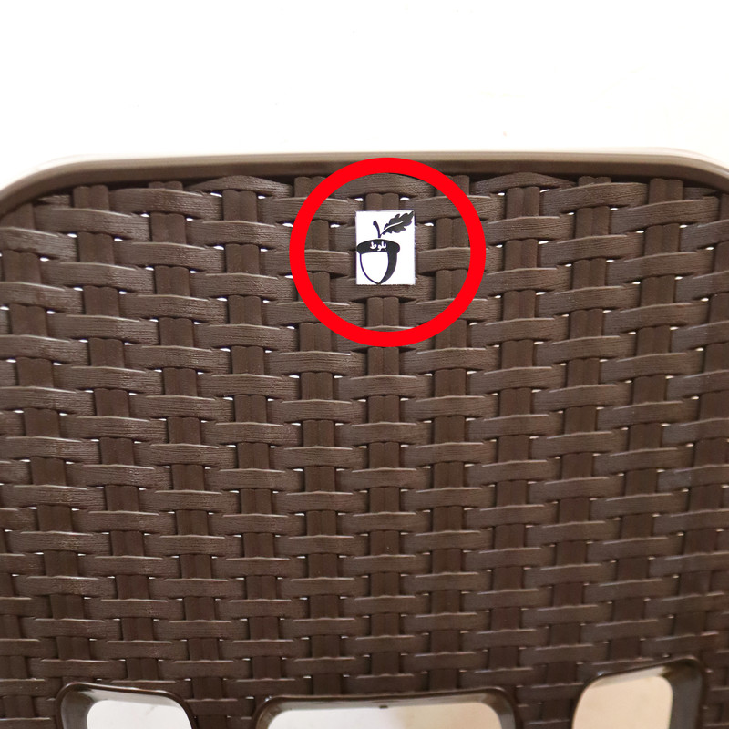 صندلی مدل بلوط طرح حصیر بافت کد YPN-881-82CM