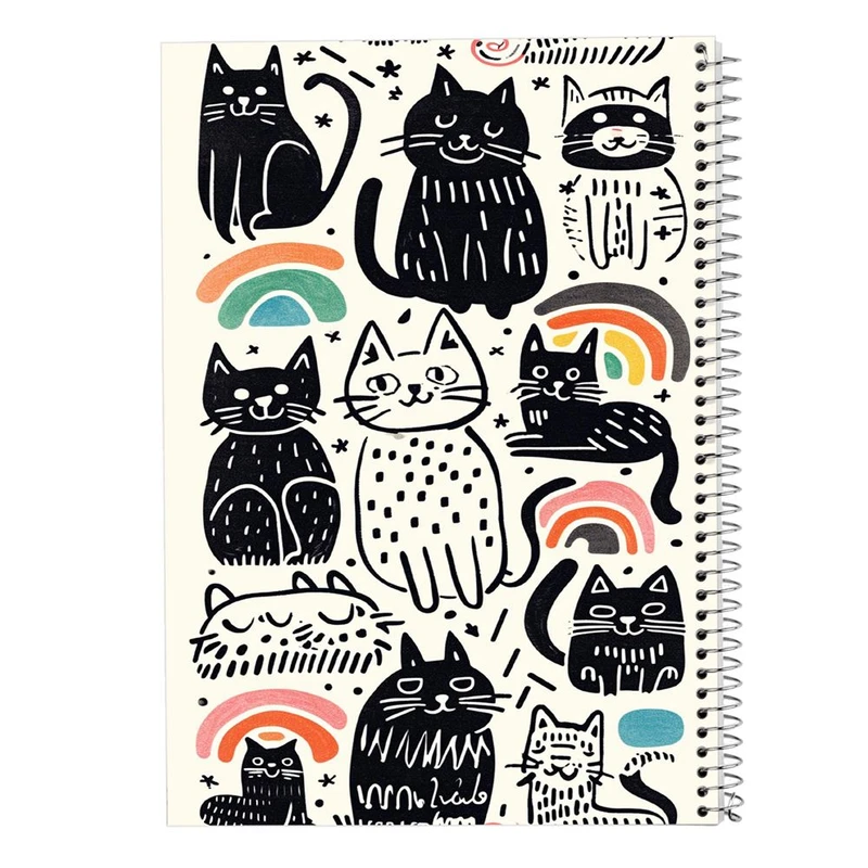 دفتر شطرنجی 50 برگ مدوپد طرح موجودات فانتزی کد DF17180