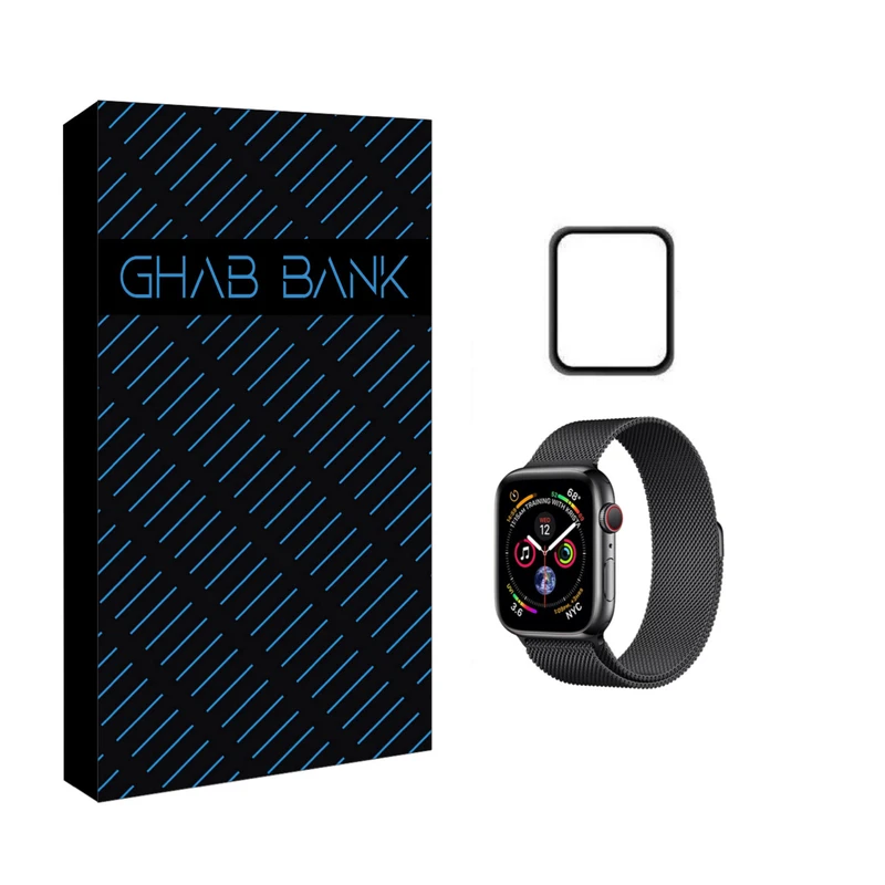 بند قاب بانک مدل milanes مناسب برای اپل واچ سری 8 سایز 45 میلی متری به همراه محافظ صفحه نمایش