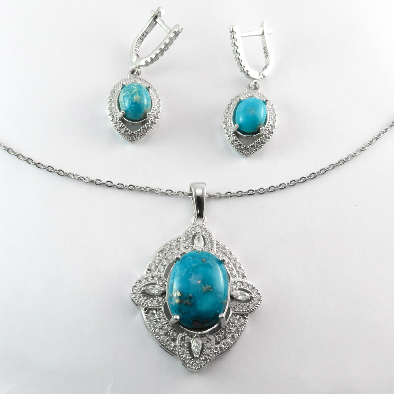 نیم ست نقره زنانه کد AV093-1 نیم ست نقره زنانه کد AV093-1