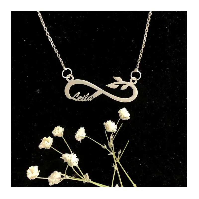 گردنبند نقره زنانه مدل لیلا طرح بینهایت کد G-64